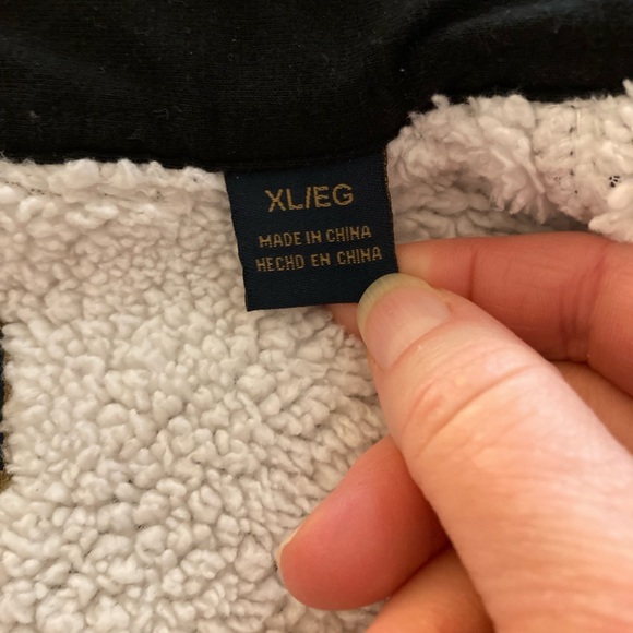 Freedom Foundry Shacket Men XL Sherpa LIned Gray Plaid Fleece Button Up Jacket - Picture 3 of 8